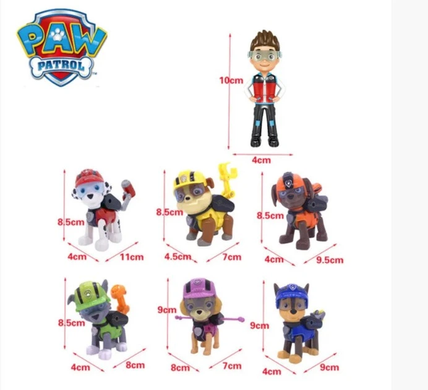 Ігровий набір Paw Patrol Щенячий патруль 7 шт 8.5-10 см